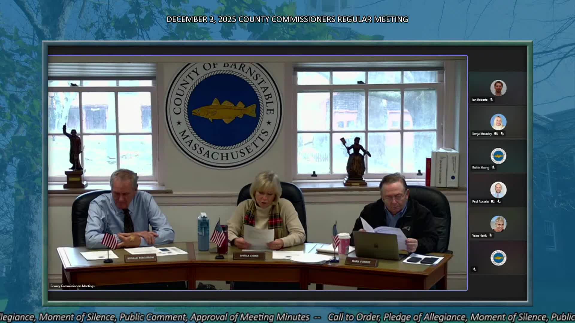 Barnstable County Commissioners 12-3-2025